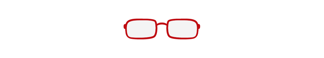Armação de Óculos Retangular